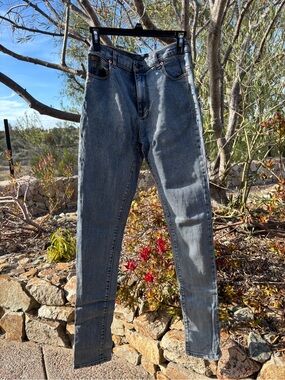 Gucci Women Washed Blue Jeans